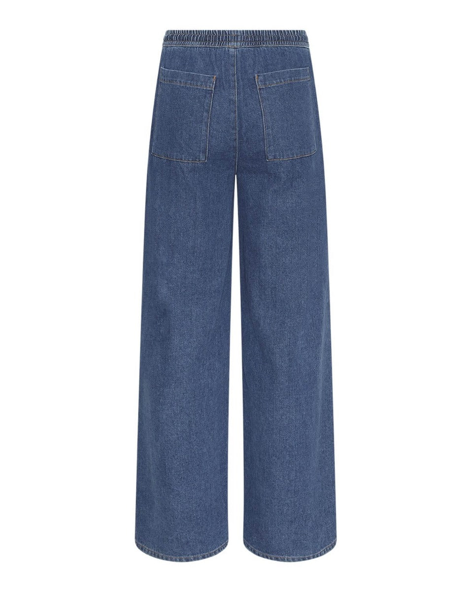 Jolene Elena Pants Mid Blue Wash