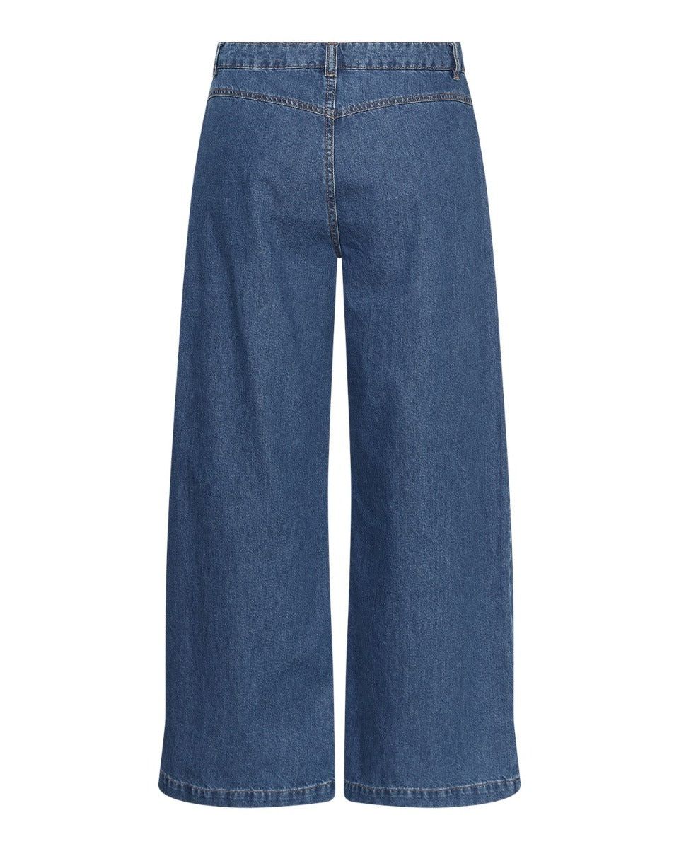 Rylan Elena Pants Mid Blue Wash