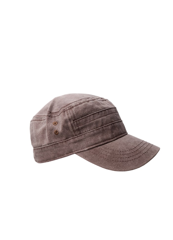 Black Colour Glenna Cap Coffee