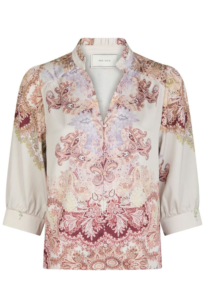 Roselle Artist Paislet Blouse Ivory