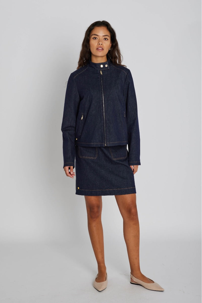 1019 Marmonti Skirt Dark Denim