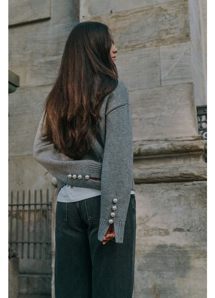 O'tay Abbelone Chunky Sweater Grey