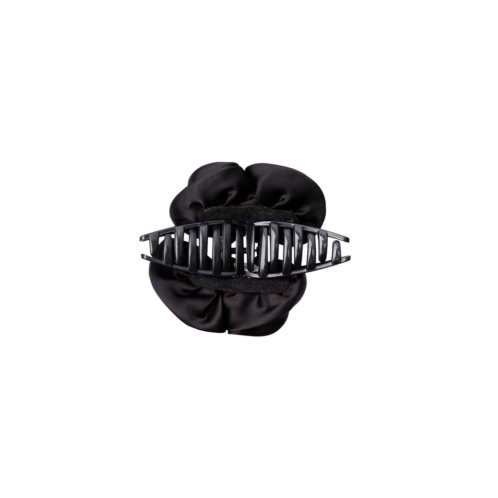 Black Colour Fina Flower Hair Claw Black