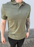 Liquid Cotton Reg Seasonal Polo Battle Green