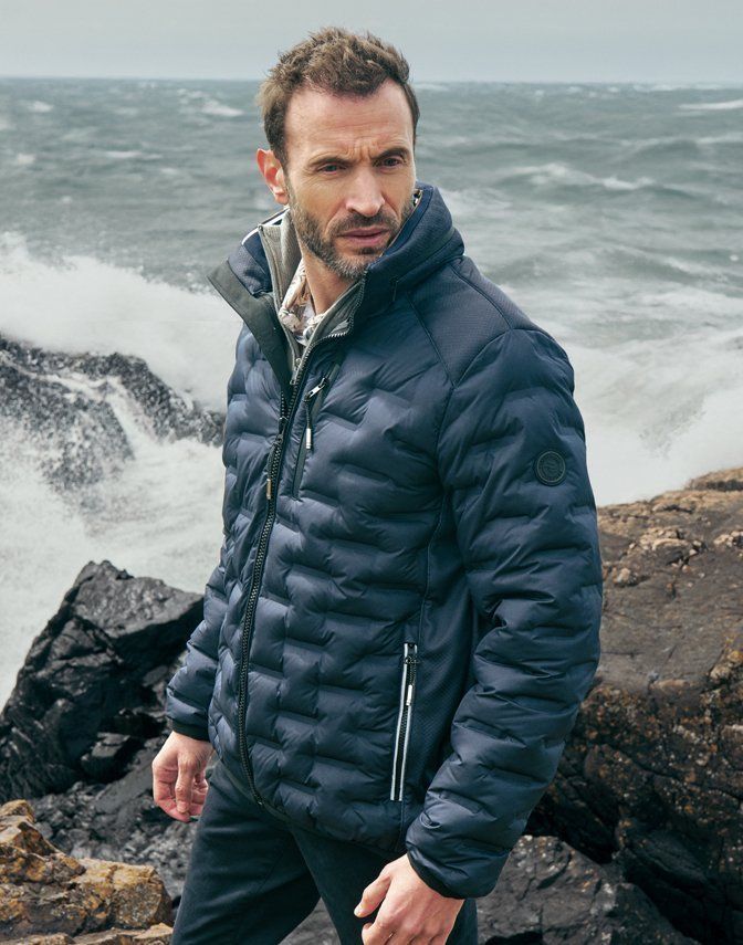 Mens regular fit jacket Night Blue