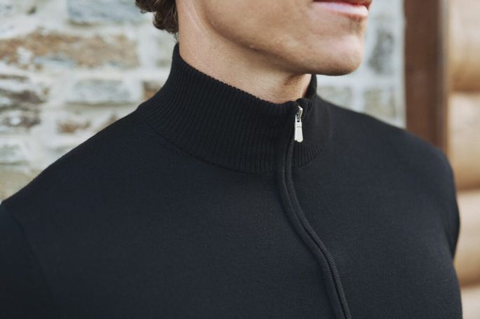 Lux Half Zip Merino 290 Navy