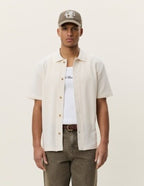 Pointelle SS Shirt Eggnog White