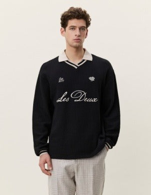 Waffle LS Football Jersey Black