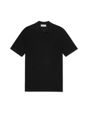 Emmanuel Knit Polo Black
