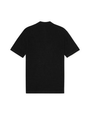 Emmanuel Knit Polo Black