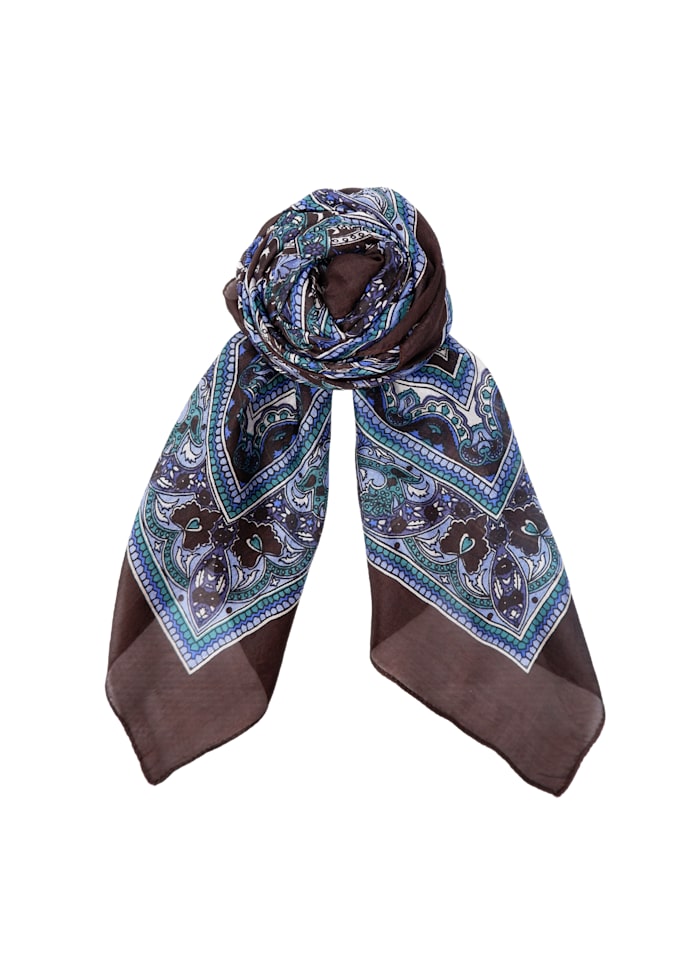 Arianna Silk Scarf Mocca