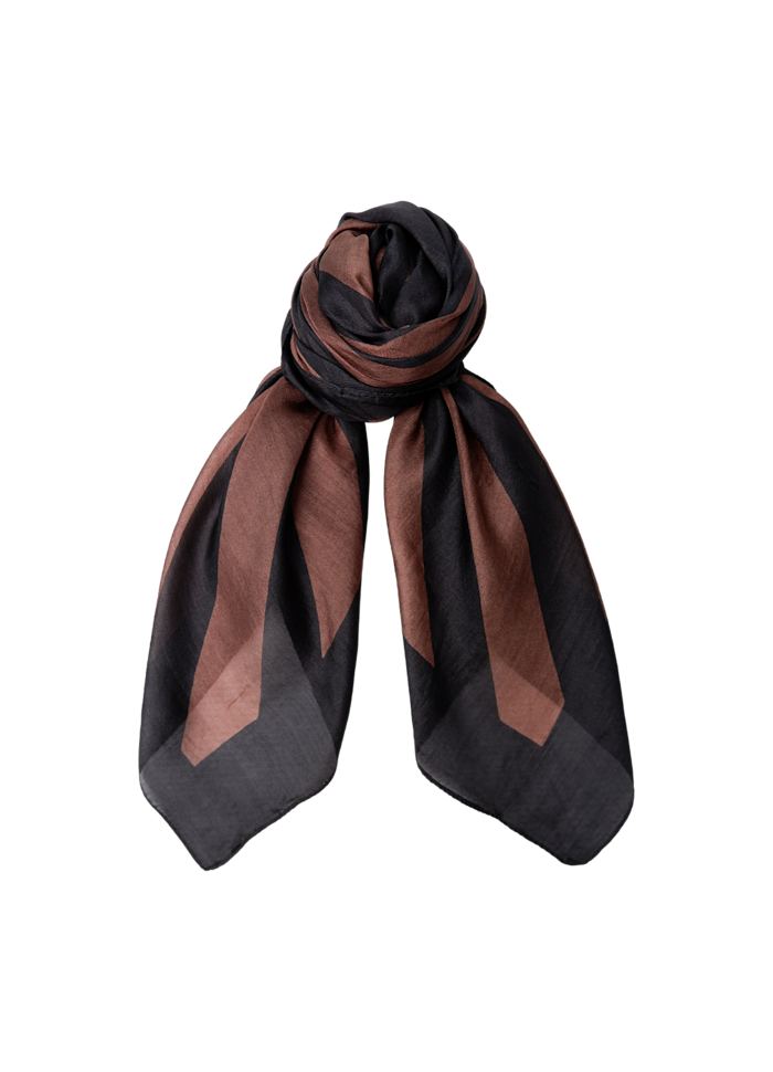 Nalira Silk Scarf Mocca