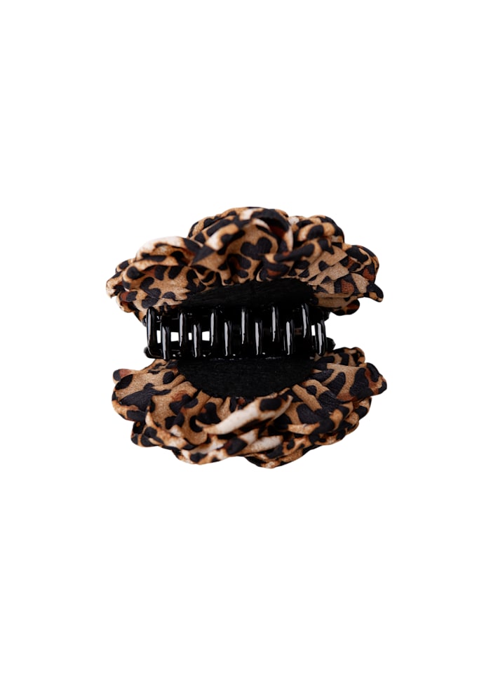 Black Colour Villa Mega Flower Hair Claw Dk. Leo