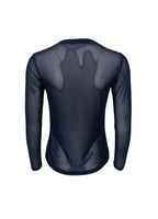 Black Colour Annie Mesh Blouse Navy