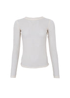 Black Colour Jessie Mesh Blouse Creme