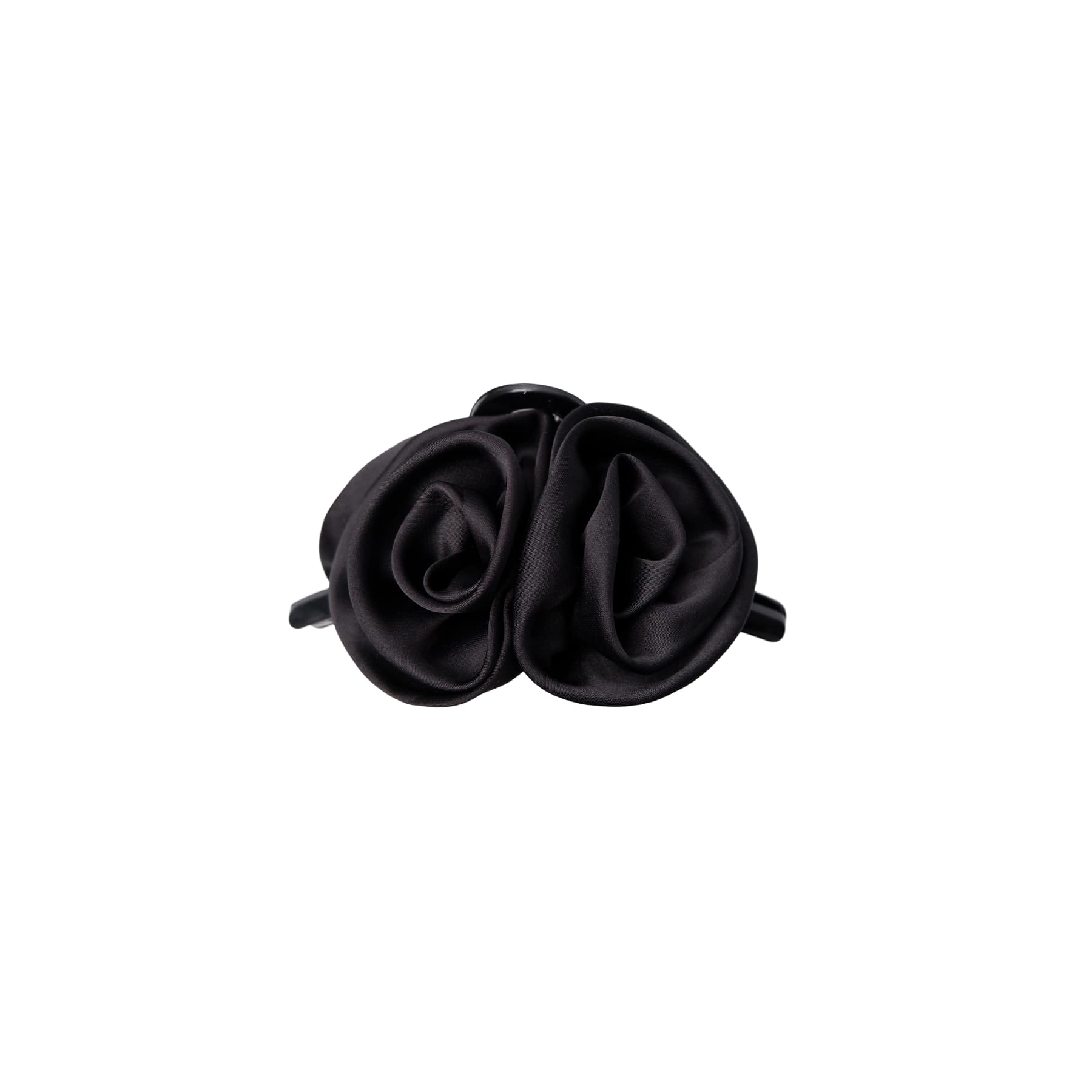 Black Colour Fina Flower Hair Claw Black